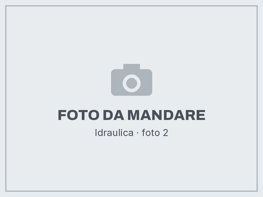 Idraulica: foto da mandare